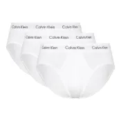 (店+)【CALVIN KLEIN】U2661G-100 字母腰邊輕薄透氣貼身三角內褲 男款 1組3條裝 白色