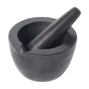 【FOXRUN】美國 尖嘴大理石磨搗組 黑 / 研磨缽 磨藥機 搗泥器 杵臼 搗缽