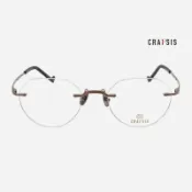 CRAFSIS CRF-155 卡菲斯日本鯖川職人工藝眼鏡｜潮流復古純鈦無框眼鏡架 男生女生品牌眼鏡框【幸子眼鏡】