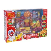 MACRO GIANT 仿真超商收銀機玩具 購物車 漢堡 水果 蔬菜 扮家家酒 cash register toy
