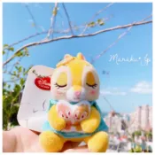 絕版品-日本東京迪士尼 奇奇蒂蒂 克莉絲 花栗鼠娃娃 邦尼兔 金鏈 吊飾 鑰匙圈［魔樂町JP日貨🎪］