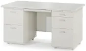 sindygo鑫蘭家具 【鑫蘭家具】雙邊辦公桌W140cm左二右三屜 主管桌 電腦桌 書桌 工作桌