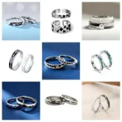 樂購優品百貨 小王子與玫瑰花情侶戒指滴膠海誓山盟結婚對戒男女朋友情人節禮物