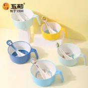 現貨 正版 三麗鷗 小豬佩奇 哆啦A夢 兒童碗 兒童 飯碗 食品級 密胺 餐具 防燙 輔食碗 手柄碗 湯匙碗 單柄碗