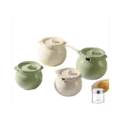 (店+)豬油罐 家用耐高溫油罐 陶瓷 裝葷油 辣椒油 紅油罐子 廚房專用容器 辣子