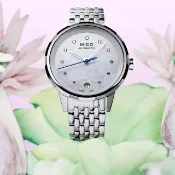 【MIDO 美度】Rainflower花雨系列 真鑽雅緻女錶-34mm 送禮自用(M0432071110600)