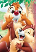 日本進口拼圖 迪士尼 奇奇 蒂蒂 Chip 'n' Dale 200片絕版拼圖，200-882