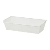 【IKEA 宜家家居】KOMPLEMENT 網眼式網籃, 白色, 75x35 公分