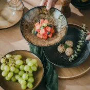 協貿國際日用品生活5館 日式陶瓷盤子創意菜盤復古家用圓形餐盤牛排意面盤沙拉水果盤深盤