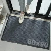 (店+)【U-mop】玄關刮泥地墊90*60cm腳踏墊 刮沙地墊 室外 大門地墊(滌綸圈絨地墊)