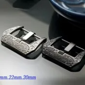 PANERAI 沛納海 【時間探索】   代用 雕花扇形錶扣 ( 24mm.22mm.20mm)