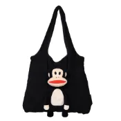 【Paul Frank】大嘴猴  立體玩偶肩背包(Julius黑色 /Bob Dog紅色/Worry Bear棕色)