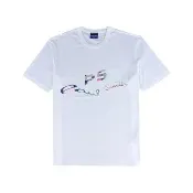 【Paul Smith】Paul Smith 簽字多色LOGO拼貼PS印花棉質短袖T恤(白/男款)