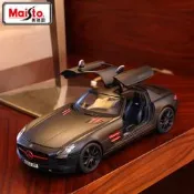 《限時下殺》美馳圖1:18 SLS AMG奔馳車模金屬跑車合金汽車模型仿真收藏原廠車