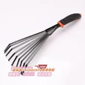 樂享購✨家用摟草筢子鐵扒子鋼耙子農具園林園藝工具菜園樹葉耙草爬草耙子