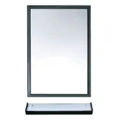 (店+)『浴淋軍』不銹鋼 邊框 無銅鏡 60*80cm 50*70cm 可直掛 可橫掛 化妝鏡 浴室鏡子 台灣製造 L7355