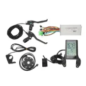 【Lixada】電動自行車鋰電池轉換套件22A控制器S830顯示拇指油門助力傳感器剎車桿