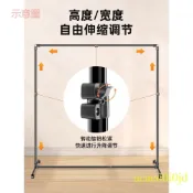 含發票 【雙桿加固】專業攝影背景架滑輪可移動拍照道具 背景布支架 伸縮橫桿掛布直播綠幕布置裝飾架子 照相拍攝支撐架