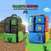 現貨💖 Minecraft 麥塊 我的世界 瑪利歐 大容量護脊減負雙肩後背包 學生書包  旅行輕便背包