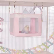 鸚鵡窩 鸚鵡吊床 鳥窩 鸚鵡睡窩 夏季薄款懸掛窩 虎皮牡丹玄鳳 鸚鵡籠子站架 透氣吊床 睡覺窩 鸚鵡用品