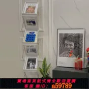 曜品匯 【台灣公司 可打統編】網紅A4折疊鋁合金展會收納資料架落地雜志架立式宣傳展架ins風