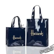 【熱銷】XIAO 熱賣 Harrods PVC手提袋 新圖案 英倫名品 哈洛德 皇冠字母 手提包 PVC 高品質 時尚 