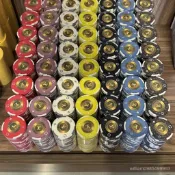 39mm陶瓷籌碼高端德州撲克專用高檔棊牌室陶瓷籌碼