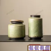 爆款下殺⚡茶葉罐 茶葉盒 茶葉密封罐 收納罐 窯變複古茶葉罐密封罐陶瓷儲存罐普洱收納罐家用小茶倉存茶儲物罐