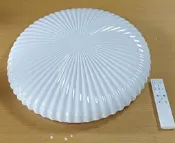 {樺光照明}60W-傘狀花邊星點款-遙控LED吸頂燈-三色溫 小夜燈 可遙控或壁切 全電壓 無極調光調色 適4~6坪