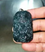 天然 A貨 藍水玉 龍牌 緬甸 翡翠 玉墜 無事牌 吊飾 吊墜 玉墜 掛件  非 鈦晶花 米字花 黃金 钛金 超七 花排