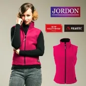 【JORDON 橋登】女款 WINDSTOPPER+POLARTER單件式背心(桃紅)