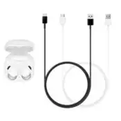 【百利市購物中心】SAMSUNG 三星製造 Type C to USB 快充充電線_Buds系列適用 (袋裝) - 黑色