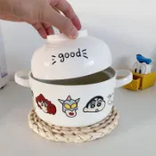 💙生活主義💙新款趣味可愛卡通泡麵碗大容量創意學生宿舍螺螄粉陶瓷飯碗帶蓋