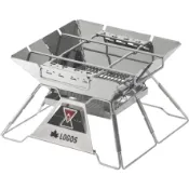 【LOGOS-81064163/81064162 金字塔焚火台TAKIBI-M/L】BBQ營火 中秋節 烤肉架-附收納袋