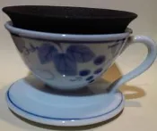 有田燒濾杯+麥飯石濾網組 1-3人 葡萄款 & 異人款 現貨