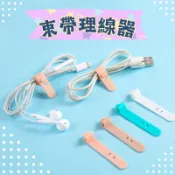 【台灣當日寄件】延長線固定器 理線器 束帶 集線器 理線器 耳機固定 捲線器 電線固定 固線器 充電器固定夾 整線夾