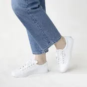 【Keds】奢華風皮革綁帶休閒小白鞋 JUMP KICK 9203W123119
