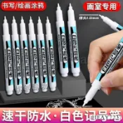 台灣出貨🚚白色記號筆 0.7/1.0/2.5mm 白色油性記號筆 白色長頭 快乾油性記號筆 細尖深孔 防水 永久油漆筆