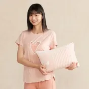 【YVONNE 以旺傢飾】馬來貘方形抱枕-貝殼粉(30x45公分)