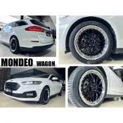 小亞＊新品 MONDEO ATMOS 18吋 鋁圈 輪框 18*8.5 5/108 ET40 5孔108 銀黑車邊 鉚釘