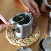 日本製 相澤工房 AIZAWA 新潟県燕市 18-8不銹鋼 茶匙 茶勺 茶葉匙 磨砂質感 流線 易於掌握