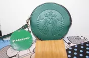 starbucks--正版2016金幣巧克力零錢包皮格拉鏈款--絕版、全新