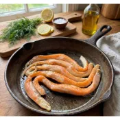 寶媽好食多│挪威鮭魚肚條│500g・油脂爆滿・氣炸鍋必備・香煎鮭魚・冷凍鮭魚・快速料理