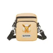 (店+)【OUTDOOR】伊布 直式側背包 奶茶色斜背包 寶可夢斜背包 兒童小包包 ODGO21B02BE