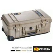CSEmart 正成購物 限時★.. 美國 PELICAN 1510 NF 輪座拉桿氣密箱-空箱 不含泡棉 沙漠黃色 公司貨【夏日限時 全館點數5倍送】