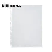 【MUJI 無印良品】收藏活頁夾用補充袋.A4寬型用.10入