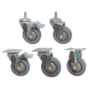 (店+)【卓力腳輪】4吋TPR活動輪 耐重70KG NPPR(工業萬向輪子 靜音輪 4分牙 台灣製 4吋輪 耐重70KG 手推車 儀器輪 煞車輪 推車輪 卓力腳輪專賣店)