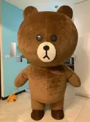 熊大充氣人偶裝 line人偶 婚紗 喜慶  情人節 尾牙 開店 求婚 生日COSPLAY絨毛娃娃大型娃娃租借人偶裝