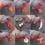 【熱銷中】🔥兒童胸針寶寶艾草小香包別針防驚嚇刺繡書包掛件配飾安全胸針批發