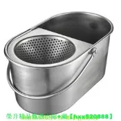 不銹鋼擠水桶老式拖把墩布地拖桶綿線拖布條拖把桶家用304加厚